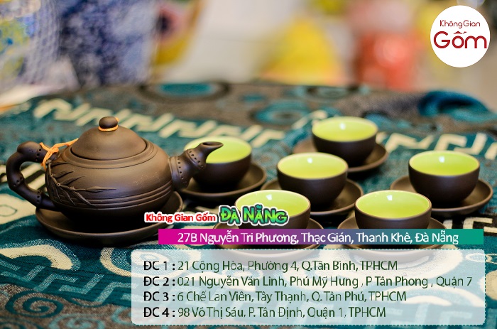 Các mẫu ấm chén Bát Tràng - Ấm trà tử sa đẹp tại Đà Nẵng