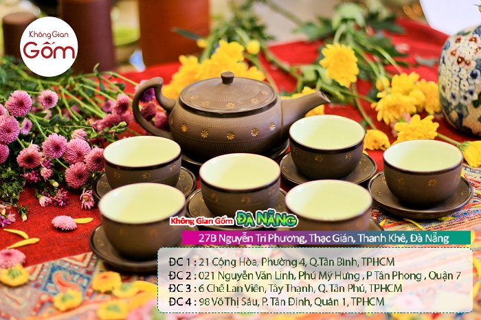 Các mẫu ấm chén Bát Tràng - Ấm trà tử sa đẹp tại Đà Nẵng 
